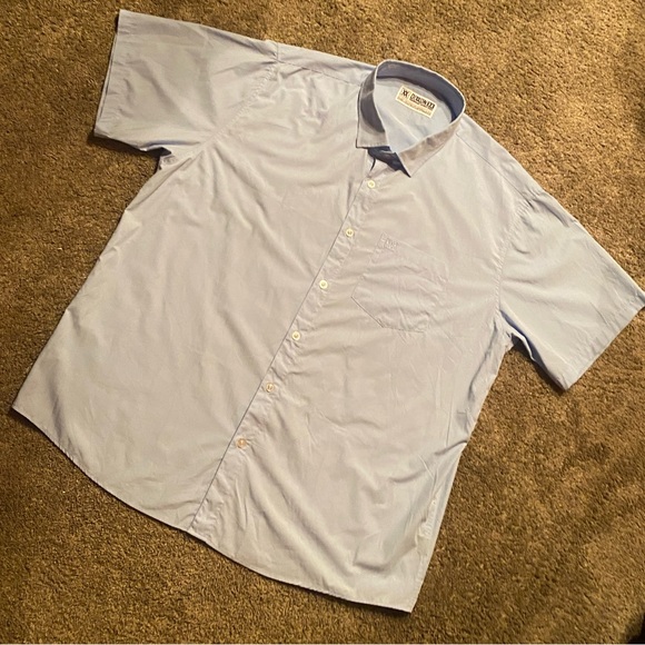 Dixxon Bamboo Light Blue Short Sleeve Shirt 3XL - Picture 5 of 12